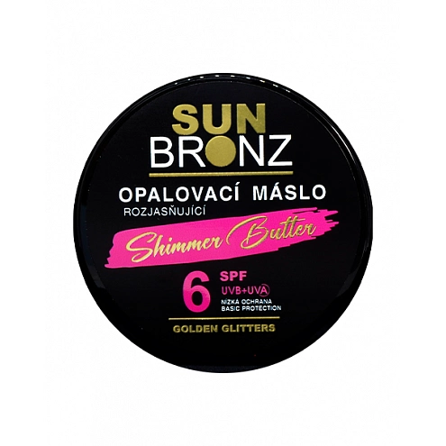 VIVACO Opalovací máslo s rozjasňujícími glitry SPF 6 SUNBRONZ 100 ml
