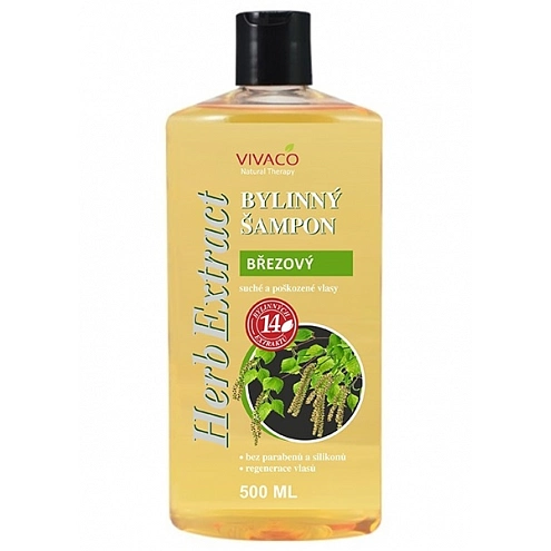 VIVACO Bylinný šampon Bříza HERB EXTRACT 500 ml VIVACO Bylinný šampon Bříza HERB EXTRACT 500 ml