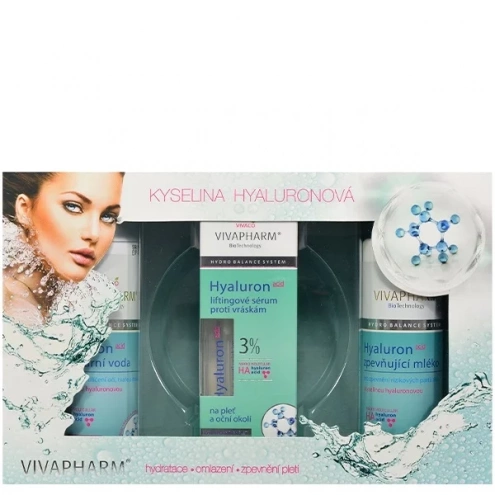 VIVACO Dárková kazeta kosmetiky s kyselinou hyaluronovou