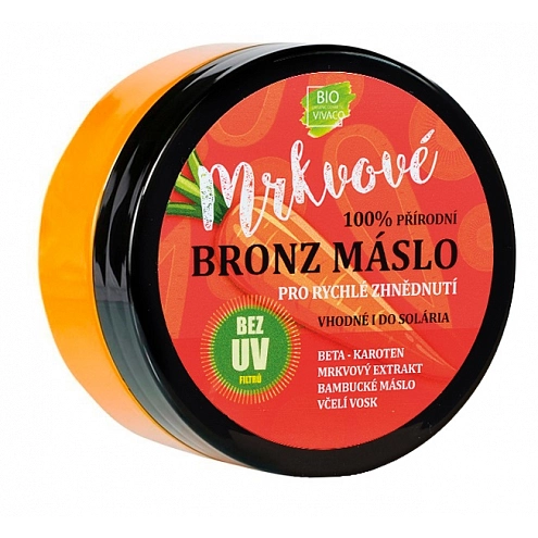 VIVACO 100% Přírodní opalovací máslo s mrkvovým extraktem SPF 0 150ml VIVACO 100% Přírodní opalovací máslo s mrkvovým extraktem SPF 0 150ml