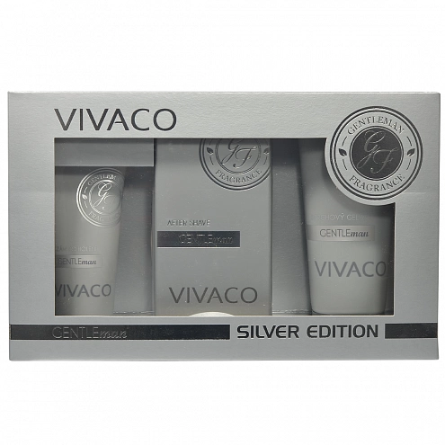 VIVACO Dárková kazeta pánské kosmetiky GENTLEMAN SILVER VIVACO Dárková kazeta pánské kosmetiky GENTLEMAN SILVER