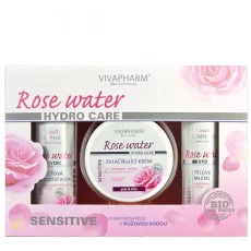 VIVACO Dárková kazeta kosmetiky s růžovou vodou