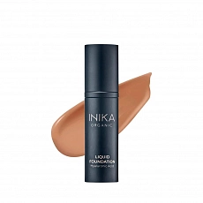 Inika Organic Liquid Foundation With Hyaluronic Acid Liquid Make-Up Tan 30 ml