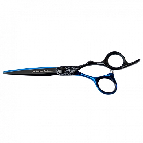 MR. MUSTACHE Craft Black-Blue Hairdressing Scissors 5.5" / 6.0"
