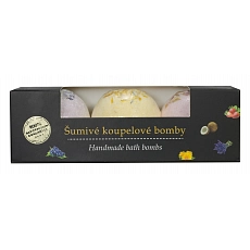VIVACO Koupelová bomba Levandule, Měsíček, Růže BODY TIP 3 x 45 g