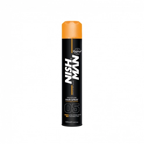 NishMan lak na vlasy 05 Ultra Strong Hold 400ml
