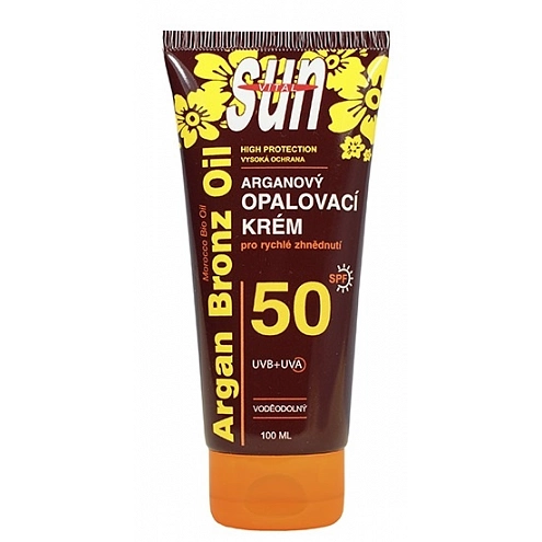 VIVACO Opalovací krém s BIO arganovým olejem SPF 50 SUN VITAL 100 ml VIVACO Opalovací krém s BIO arganovým olejem SPF 50 SUN VITAL 100 ml