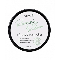 VIVACO Tělový balzám Rozmarýn a Zázvor 200 ml