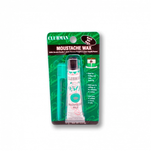 Clubman Pinaud vosk na bradu a fúzy čierny 14g