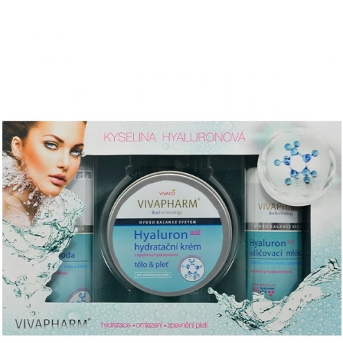 VIVACO Dárková kazeta kosmetiky s kyselinou hyaluronovou