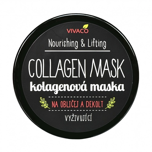 VIVACO Kolagenová maska na obličej a dekolt 100 ml