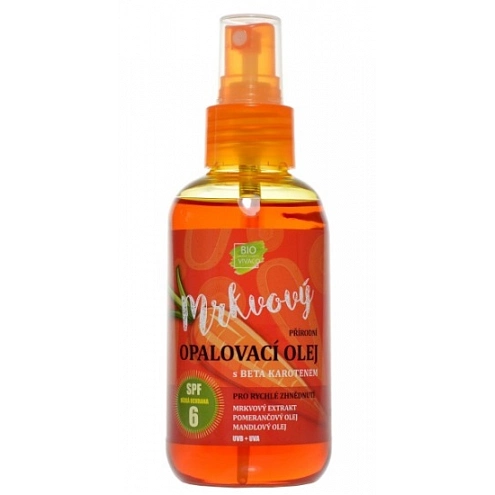 VIVACO 100% Přírodní opalovací olej s mrkvovým extraktem SPF 6 150 ml VIVACO 100% Přírodní opalovací olej s mrkvovým extraktem SPF 6 150 ml