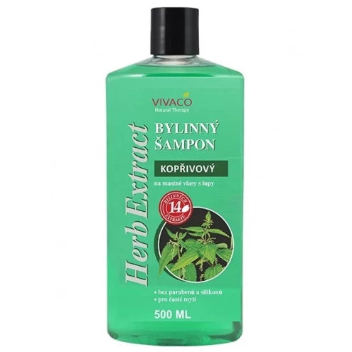 VIVACO Bylinný šampon Kopřiva HERB EXTRACT 500 ml VIVACO Bylinný šampon Kopřiva HERB EXTRACT 500 ml