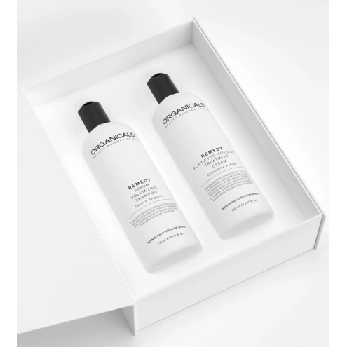 Organicals REMEDY Sebum&Volume Set - Cedar, Bergamot, Camomille & Millet Shampoo 250 ml + Cream 250 ml Organicals REMEDY Sebum&Volume Set - Cedar, Bergamot, Camomille & Millet Shampoo 250 ml + Cream 250 ml