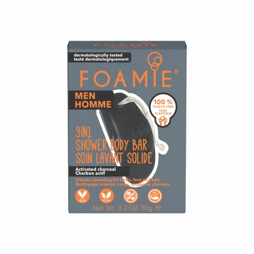 Foamie 3in1 Shower Body Bar For Men What A Man 90g