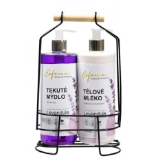 VIVACO Stylový set kosmetiky s levandulovým olejem EUFORIA