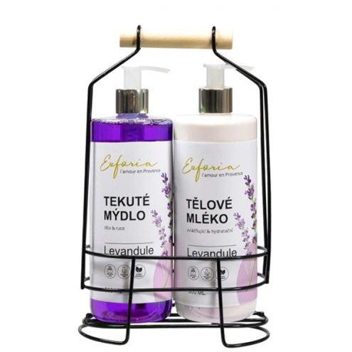 VIVACO Stylový set kosmetiky s levandulovým olejem EUFORIA