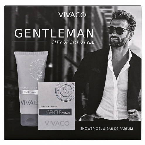 VIVACO Dárková kazeta pánské kosmetiky GENTLEMAN SILVER VIVACO Dárková kazeta pánské kosmetiky GENTLEMAN SILVER