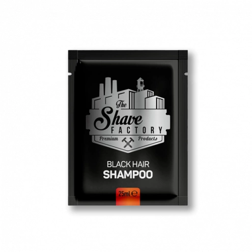 The Shave Factory farbiaci šampón na vlasy čierny 25ml