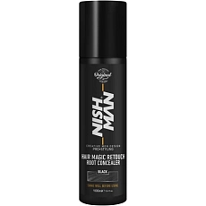 NishMan sprej na okamžité zakrytie šedín, čierny Magic Retouch 100ml