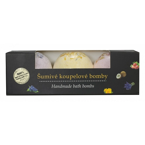 VIVACO Koupelová bomba Levandule, Měsíček, Růže BODY TIP 3 x 45 g VIVACO Koupelová bomba Levandule, Měsíček, Růže BODY TIP 3 x 45 g