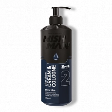 NishMan hydratačný krém-kolínska po holení 2 Arctic blue 400ml
