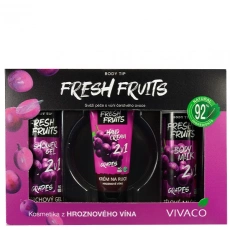 VIVACO Dárková kazeta kosmetiky s hroznovým vínem