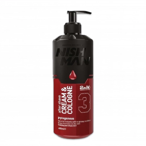 NishMan hydratačný krém-kolínska po holení 3 Pyrogenous 400ml