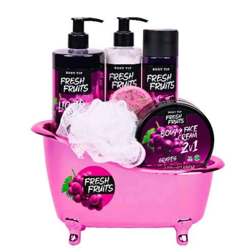 VIVACO Dárková vanička kosmetiky s hroznovým vínem