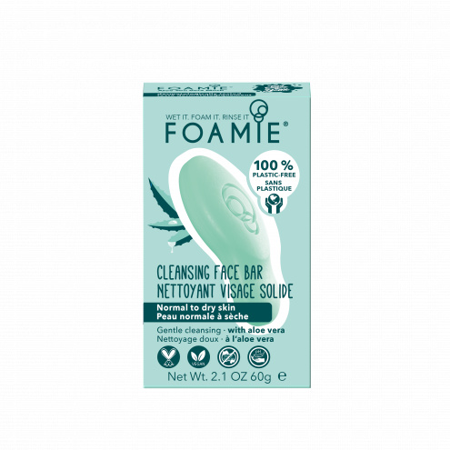 Foamie Cleansing Face Bar Aloe You Vera Much  Normal to dry skin